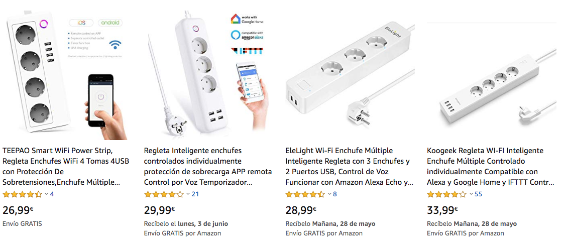 Regletas inteligentes wifi